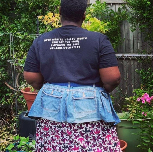 8 Pocket Denim Upcycled Peplum Belt - Plus size