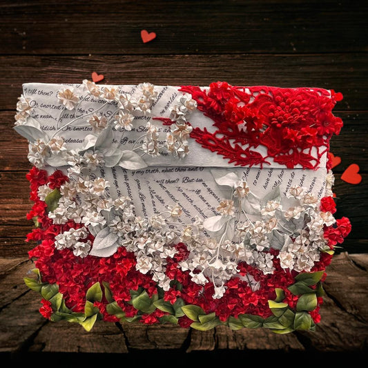 Decoupage Flower “Love” Keepsake Storage Box