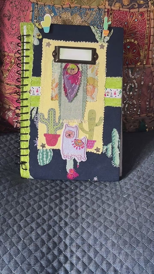Cactus/LLama Theme Handmade Blank Junk Journal